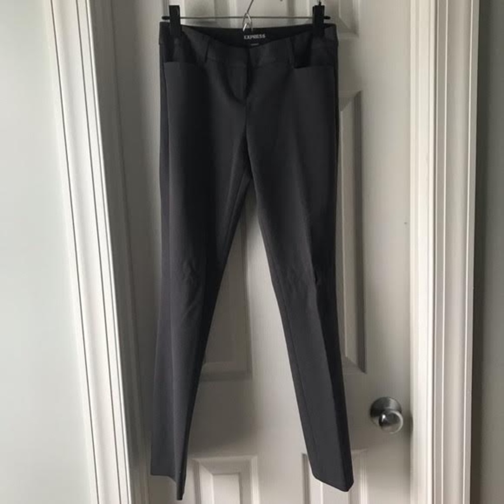 Grey Columnist Pants